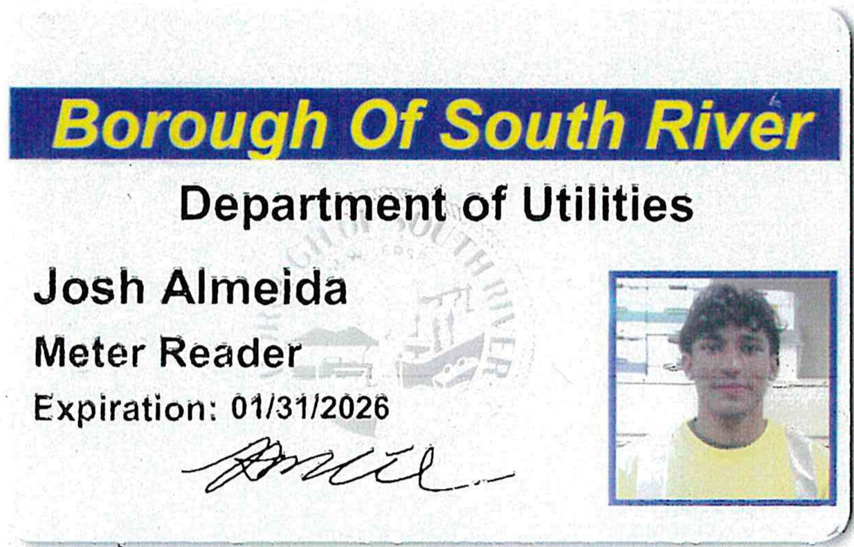 Josh Almeida Identification Card